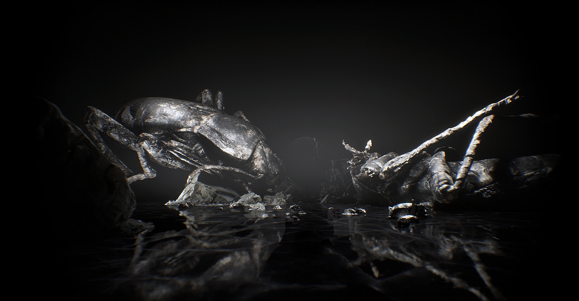 Laskawe projection mapping performance render — The Kindly Ones