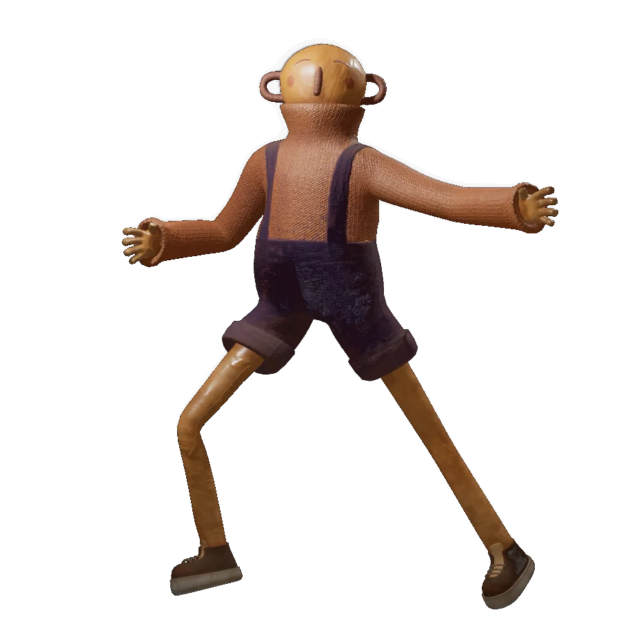 Animation stop-motion character render — Promyk VR