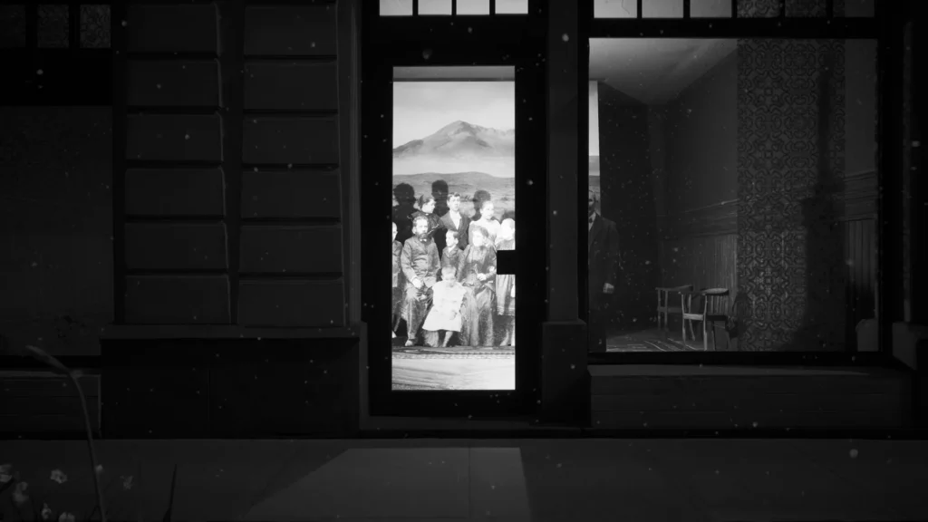 Render wizualnej warstwy narracyjnej – projection mapping, spektakl Pieśni Getta, 80. rocznica powstania w getcie warszawskim, Rewir Studio