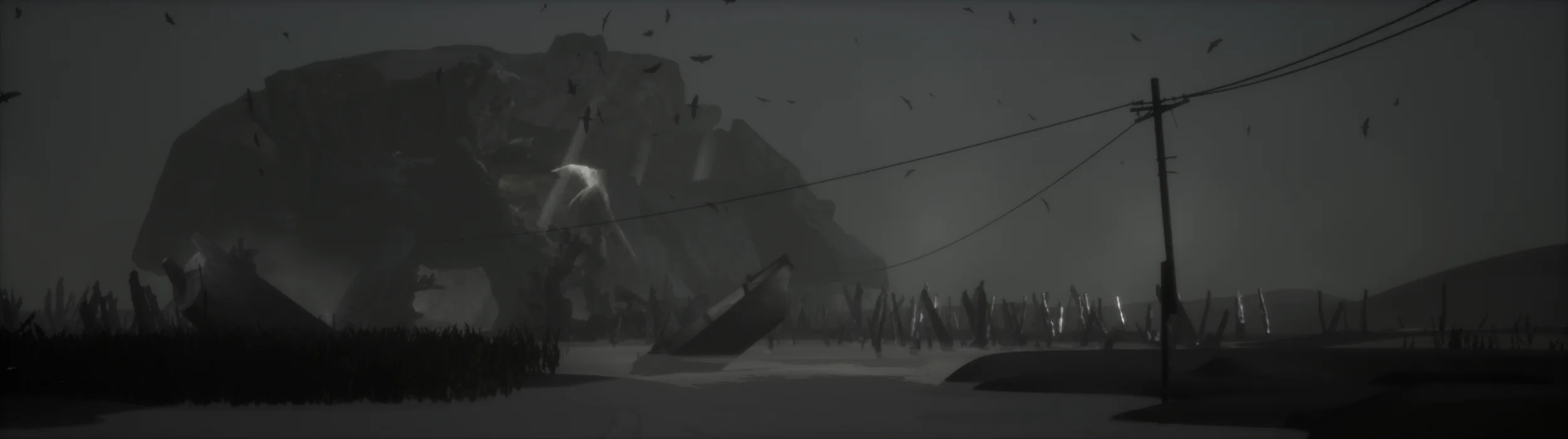 Render horyzontalny środowiska wirtualnego – doświadczenie VR Simple Songs About Death, Rewir Studio