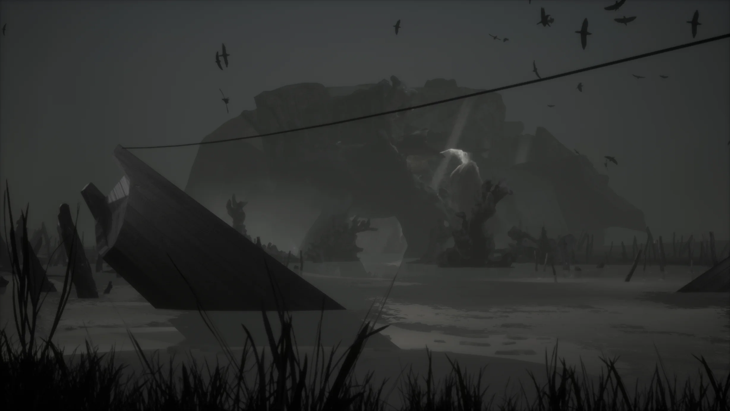 Render środowiska VR Simple Songs About Death – premiera DOX Centre Prague, Art VR Festival, Rewir Studio